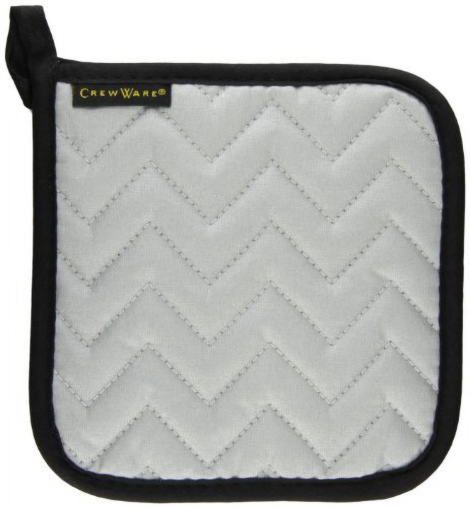 San Jamar Silicone/Cotton Pot Holder Gray, 7" Length x 7" Width | 12/Box